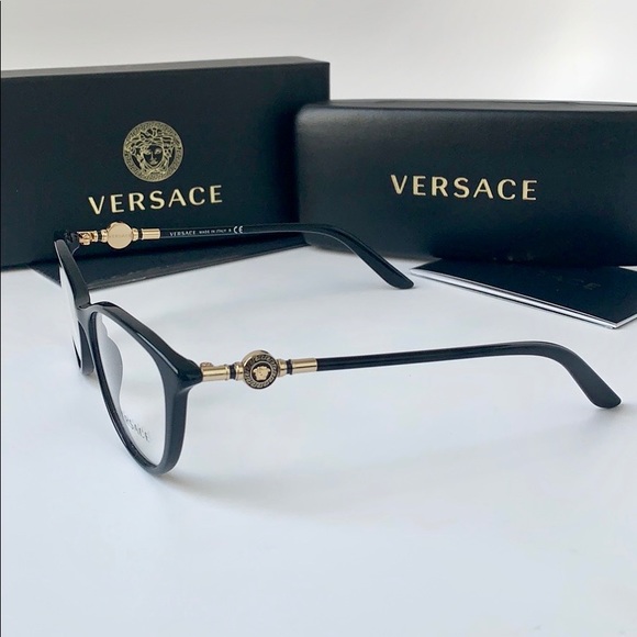Versace Women Eyeglasses Cat Eye VE3175 GB1 Black - Picture 3 of 8